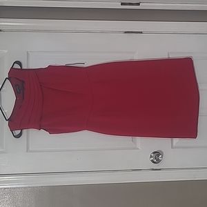Tahari red dress